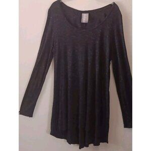 3/10 DOLAN Left Coast Collection Long Tunic Top Shirt Large Long Gray Lagenlook